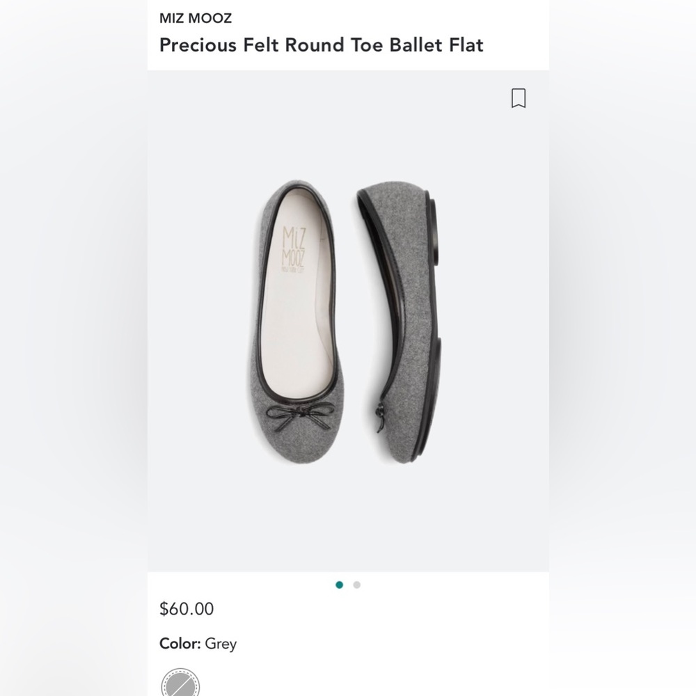 Miz Mooz Precious Felt Round Toe Ballet Flat